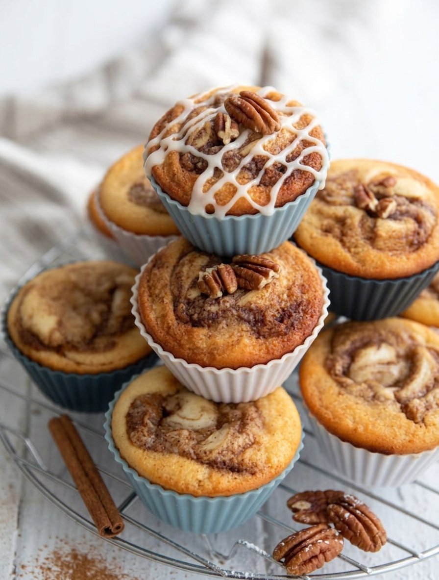 Cinnamon Roll Protein Muffins