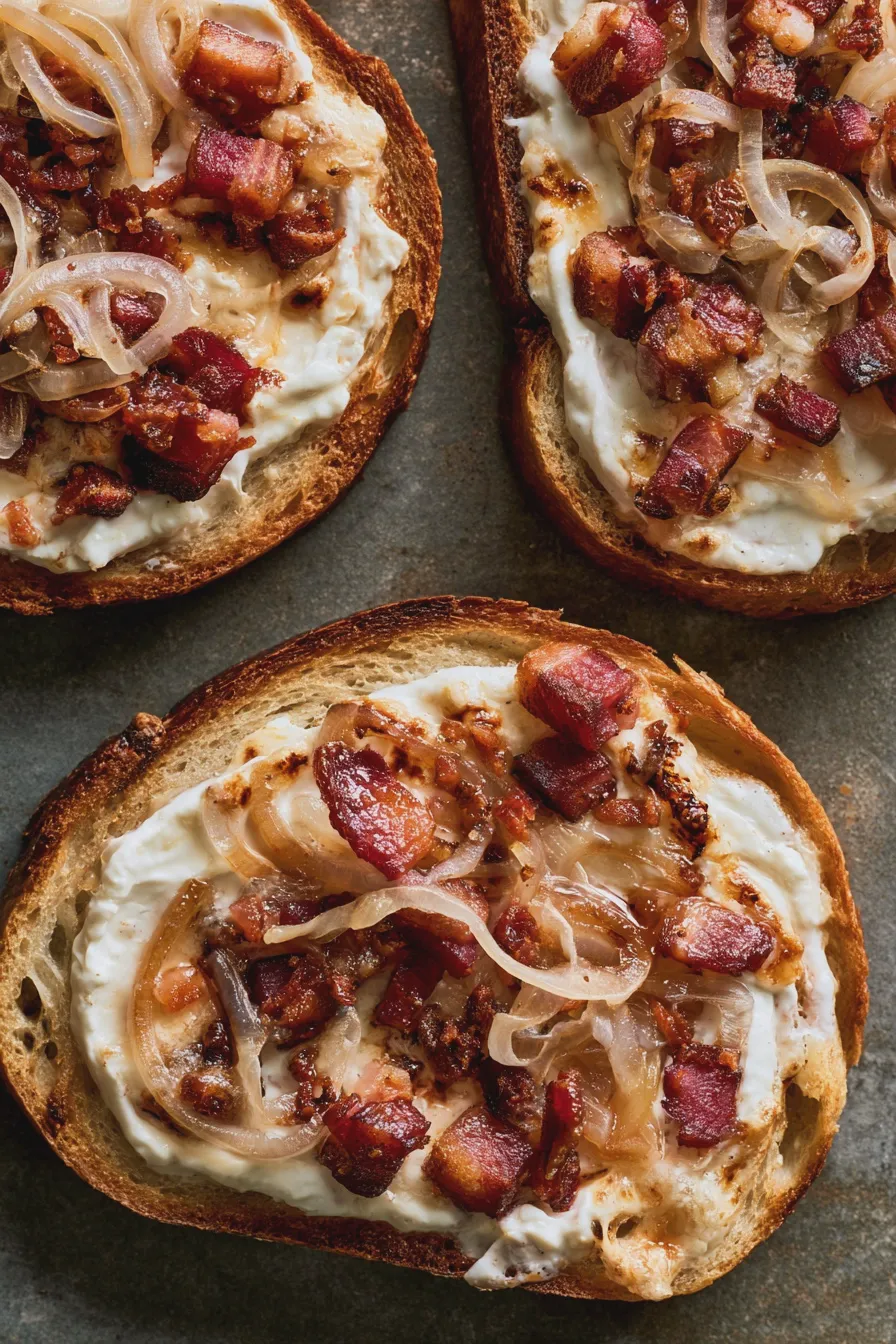 flammkuchentoast rezept