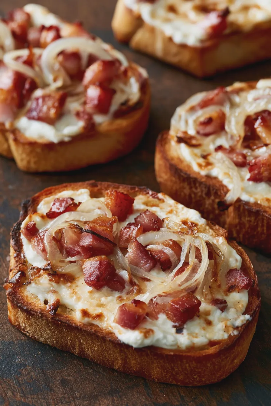 flammkuchentoast rezept