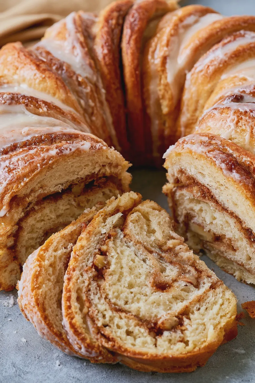 nusskranz rezept mit Mandeln und Rosinen