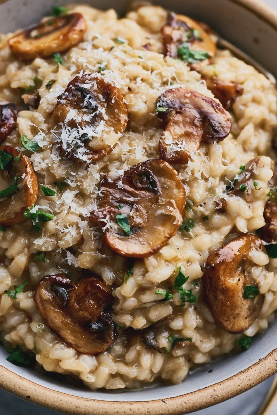 risotto rezept mit Pilzen